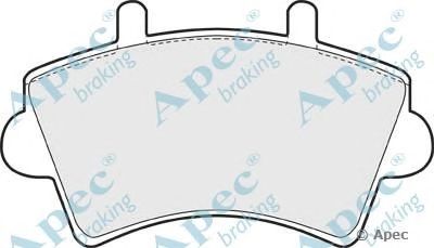 APEC BRAKING pad1204 -  Комплект тормозных колодок, дисковый тормоз